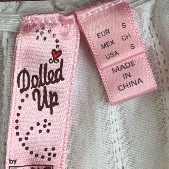 Dolled up small blouse floral black and white - Picture 5 of 5